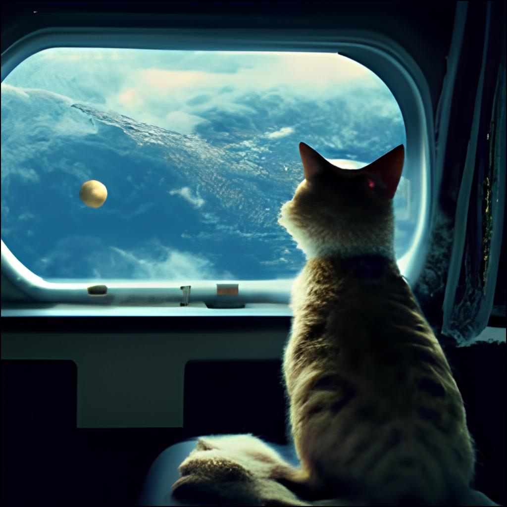 cat watching mountain
